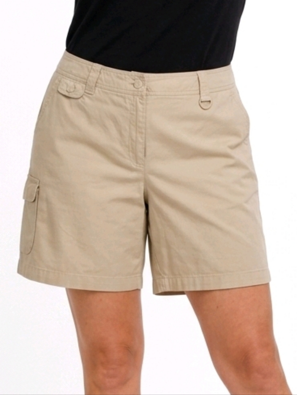 Jones New York Sport Tan 100% Cotton Cargo Shorts Size  16